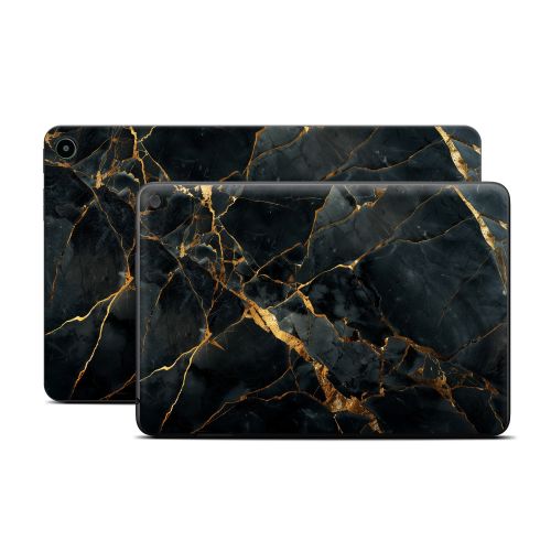 Repaired Black Marble Amazon Fire Tablet Series Skin