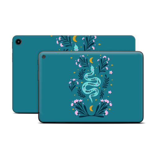 Snake and Flowers Amazon Fire Tablet Series Skin