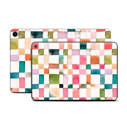 Watercolor Squares Amazon Fire Tablet Series Skin