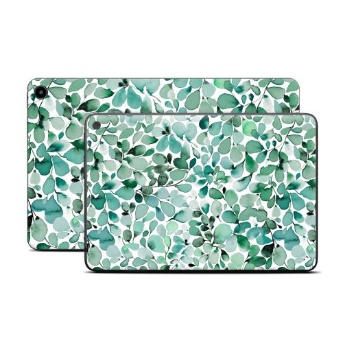 Watercolor Eucalyptus Leaves Amazon Fire Tablet Series Skin