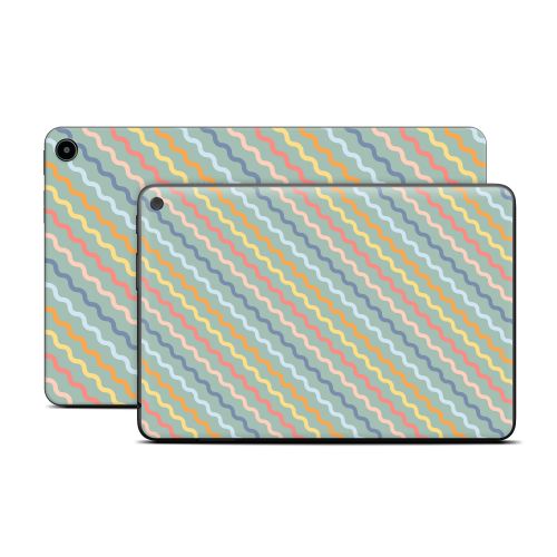 Wavy Diagonal Lines Amazon Fire Tablet Series Skin