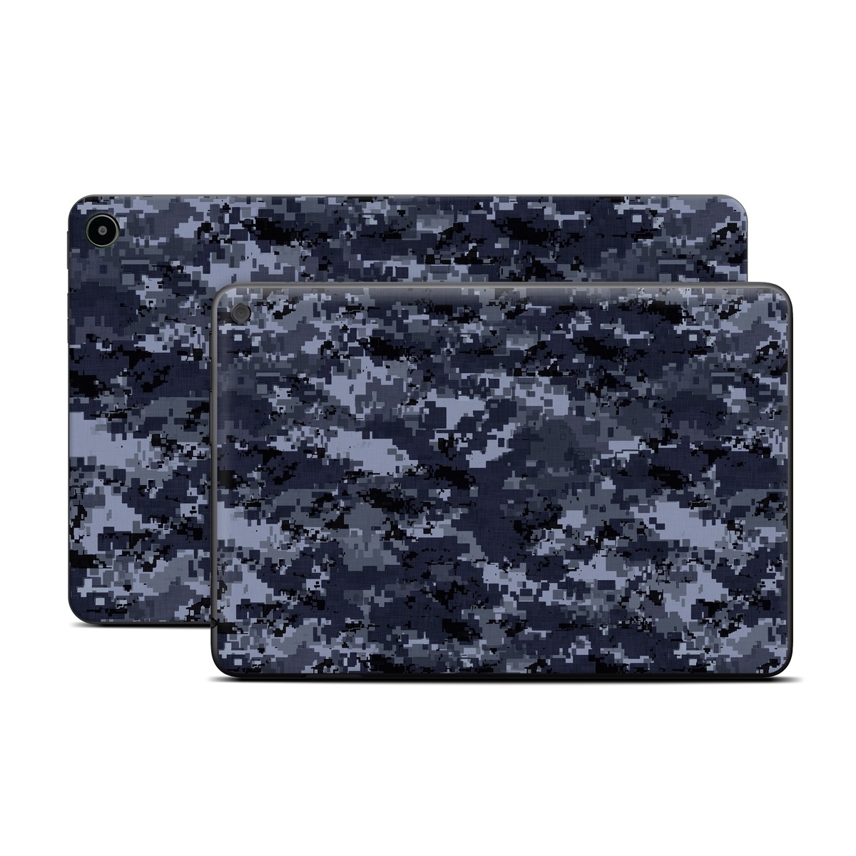 Amazon Fire Tablet Series Skin Skin design of Military camouflage, Black, Pattern, Blue, Camouflage, Design, Uniform, Textile, Black-and-white, Space, with black, gray, blue colors