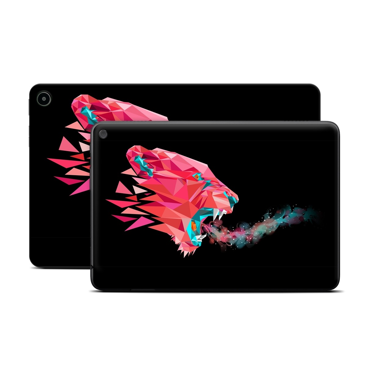 Amazon Fire Tablet Series Skin Skin design of Pink, Graphic design, Illustration, Design, Organism, Graphics, Font, Art, Animation, Pattern, with black, red, pink, gray colors