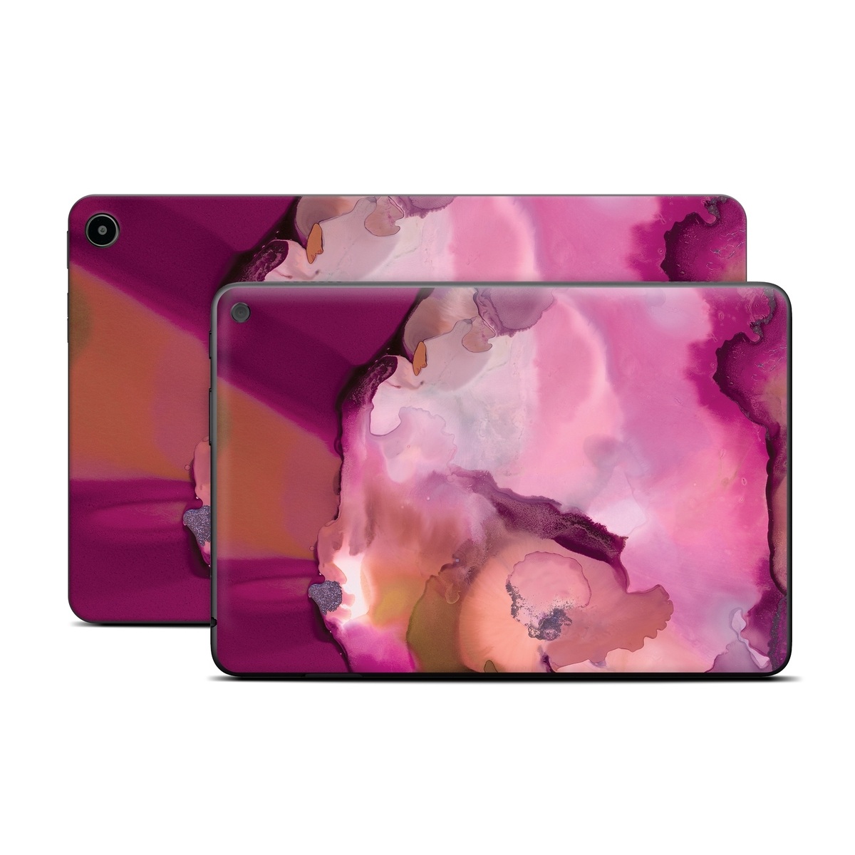 Amazon Fire Tablet Series Skin Skin design of Purple, Pink, Watercolor paint, Magenta, Illustration, Art, with white, red, pink, white colors