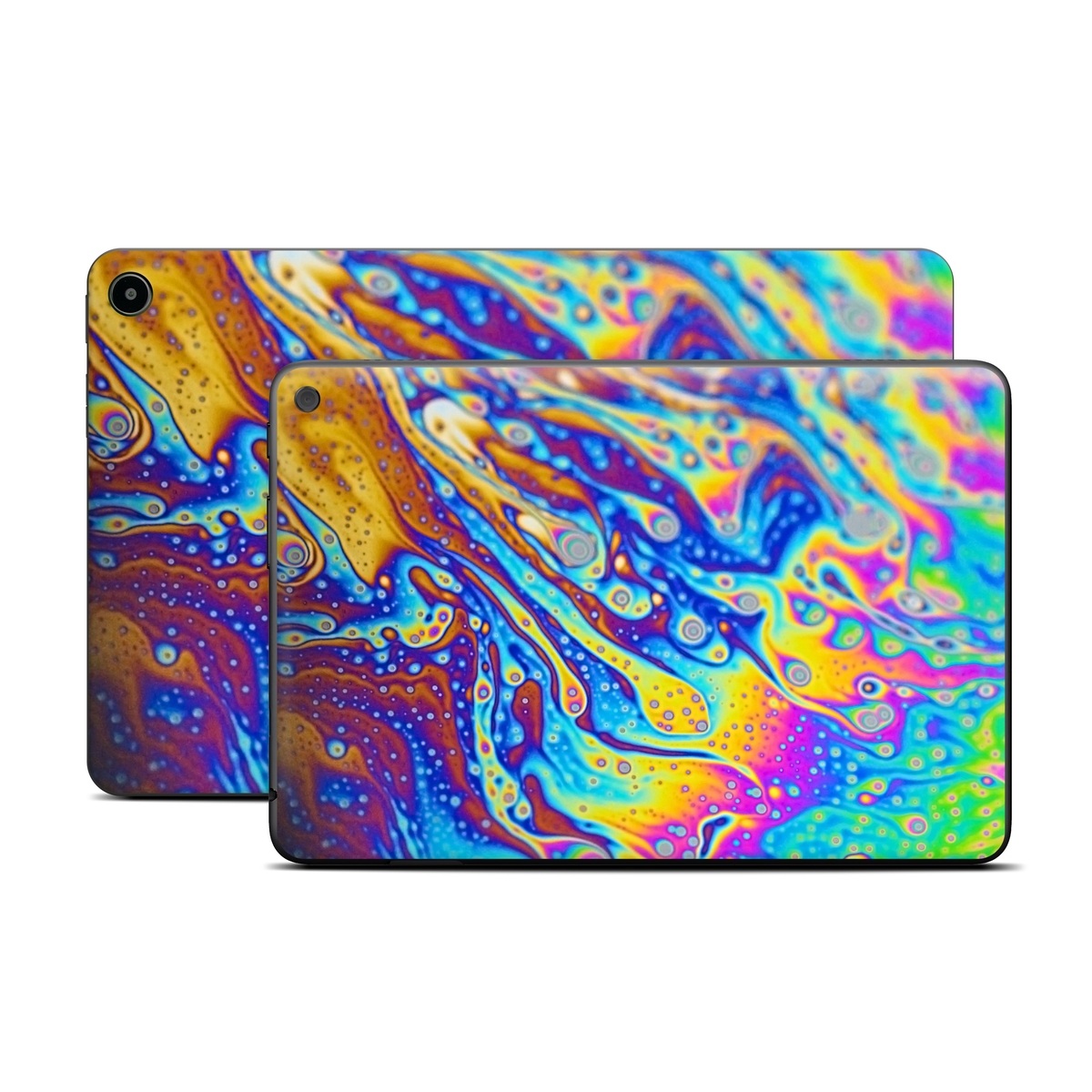 Amazon Fire Tablet Series Skin Skin design of Psychedelic art, Blue, Pattern, Art, Visual arts, Water, Organism, Colorfulness, Design, Textile, with gray, blue, orange, purple, green colors