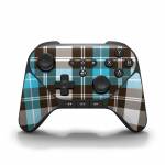 Turquoise Plaid Amazon Fire Game Controller Skin