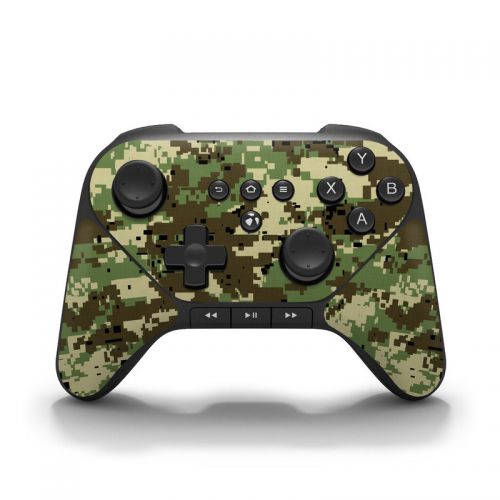 Digital Woodland Camo Amazon Fire Game Controller Skin