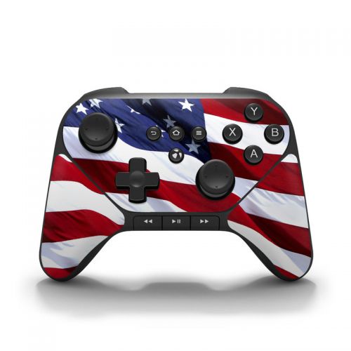Patriotic Amazon Fire Game Controller Skin