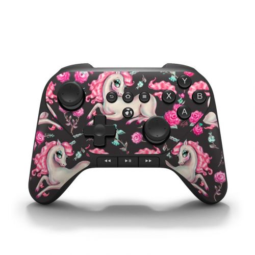 Unicorns and Roses Amazon Fire Game Controller Skin