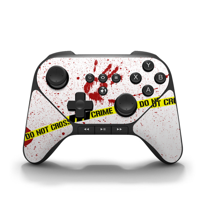 Amazon Fire Game Controller Skin design of Text, Font, Red, Graphic design, Logo, Graphics, Brand, Banner, with white, red, yellow, black colors