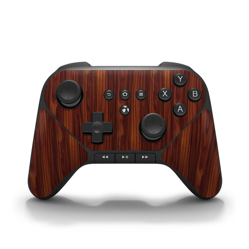 Amazon Fire Game Controller Skin design of Wood, Red, Brown, Hardwood, Wood flooring, Wood stain, Caramel color, Laminate flooring, Flooring, Varnish, with black, red colors