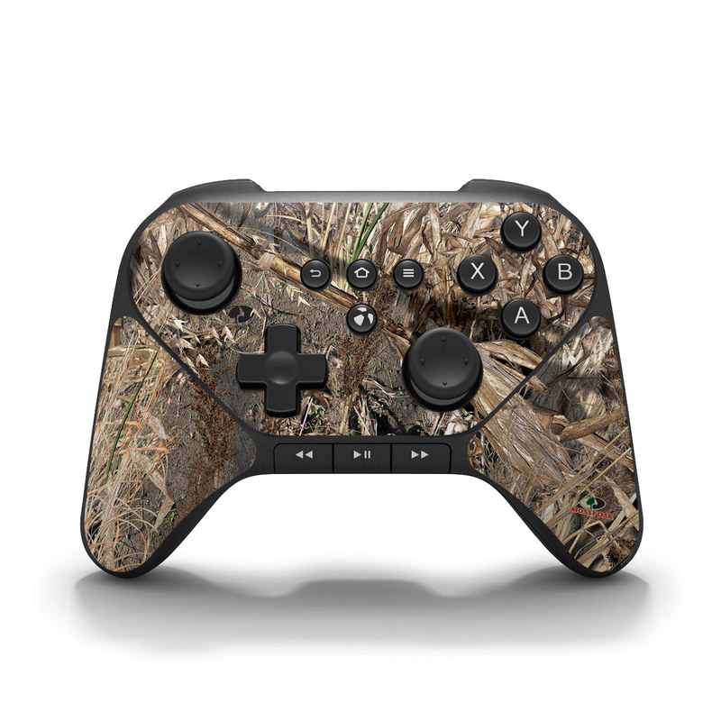 Amazon Fire Game Controller Skin design of Soil, Plant, with black, gray, green, red colors