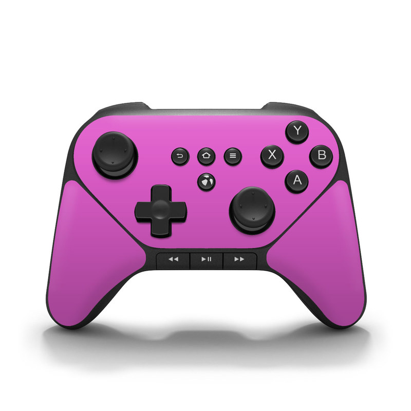 Amazon Fire Game Controller Skin design of Violet, Pink, Purple, Red, Lilac, Magenta, Blue, Lavender, Text, Sky, with pink colors