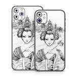 Geisha Sketch iPhone 11 Series Skin