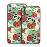 Panda Flowers iPhone 11 Series Skin