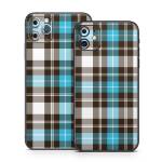 Turquoise Plaid iPhone 11 Series Skin