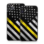 Thin Yellow Line Hero iPhone 11 Series Skin