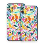 Watercolor Colorful Brushstrokes iPhone 11 Series Skin