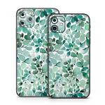 Watercolor Eucalyptus Leaves iPhone 11 Series Skin