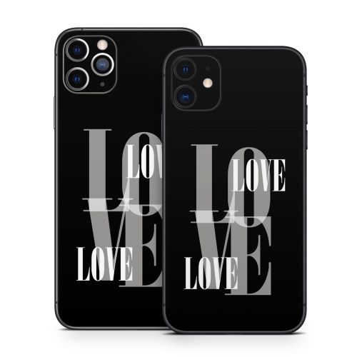 Black Love iPhone 11 Series Skin