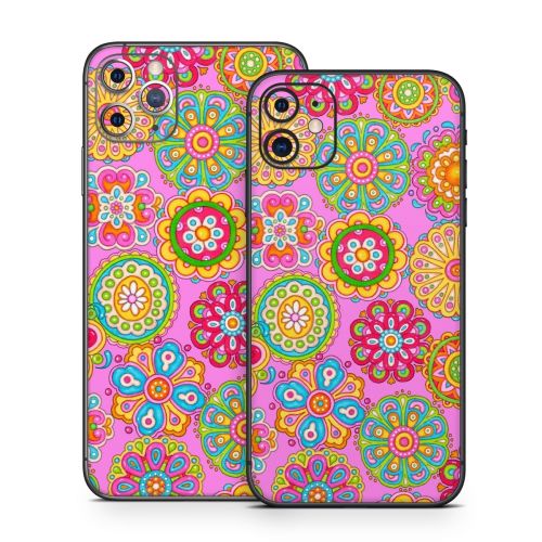 Bright Flowers iPhone 11 Series Skin