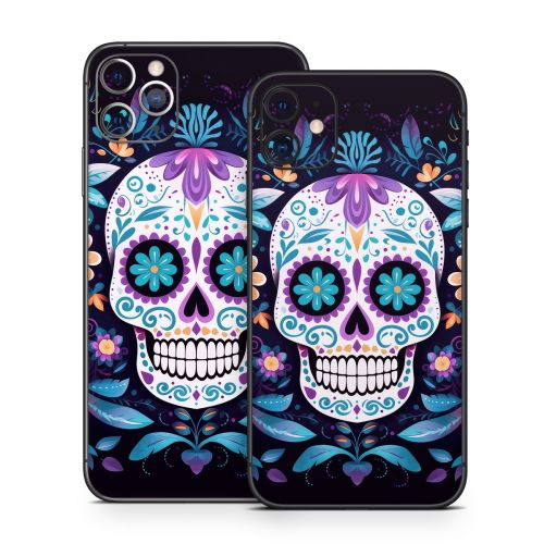 Calavera Azul iPhone 11 Series Skin