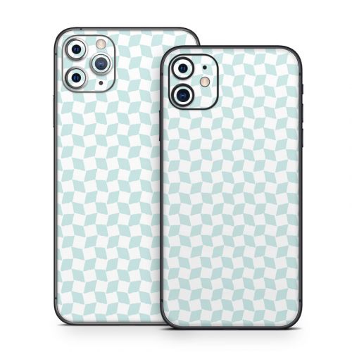 Checker Light Blue iPhone 11 Series Skin