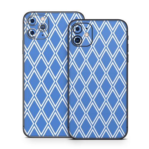 Blue Checks iPhone 11 Series Skin
