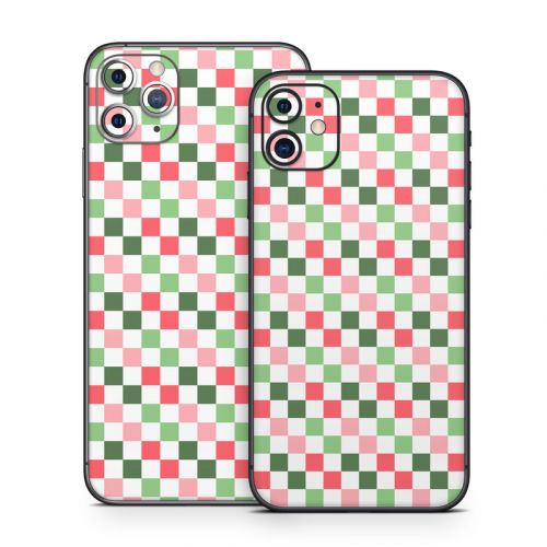 Christmas Checkers iPhone 11 Series Skin