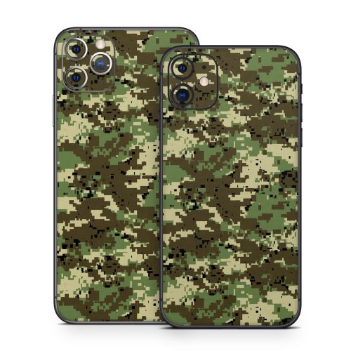 Digital Woodland Camo iPhone 11 Series Skin