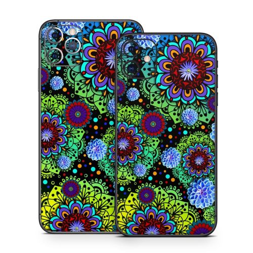 Funky Floratopia iPhone 11 Series Skin