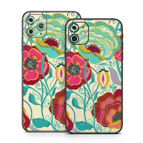 Golden Flowers iPhone 11 Series Skin
