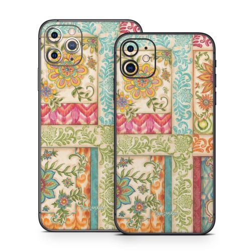 Ikat Floral iPhone 11 Series Skin
