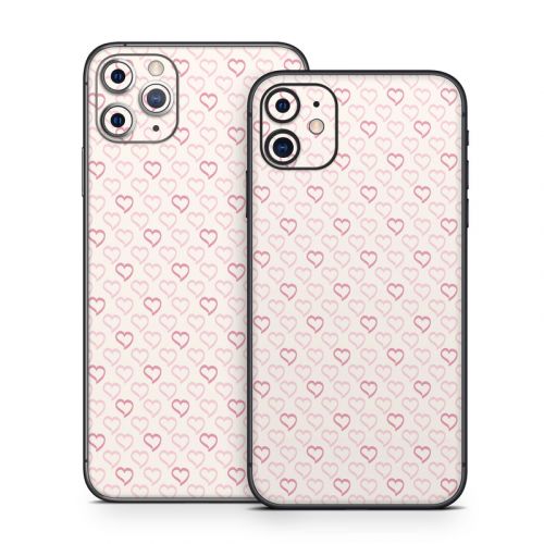 Patterned Hearts iPhone 11 Series Skin
