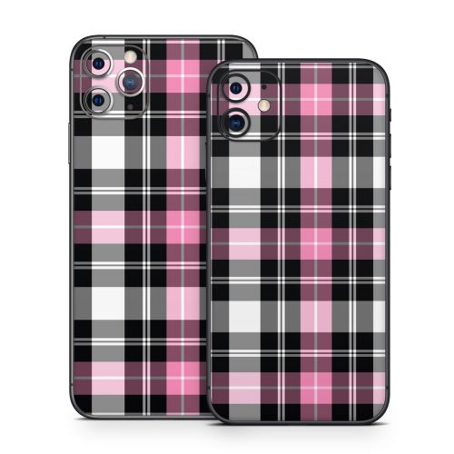 Pink Plaid iPhone 11 Series Skin