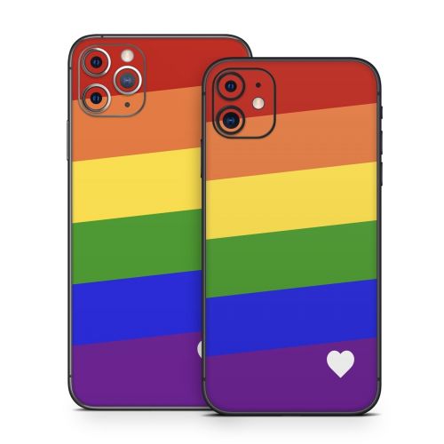 Rainbow Stripe iPhone 11 Series Skin