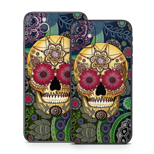 Sugar Skull Paisley iPhone 11 Series Skin