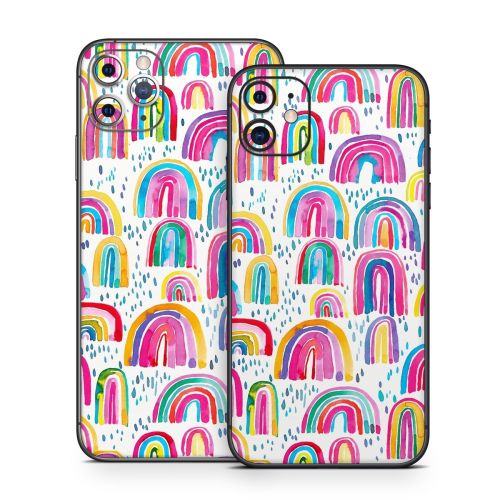 Watercolor Rainbows iPhone 11 Series Skin