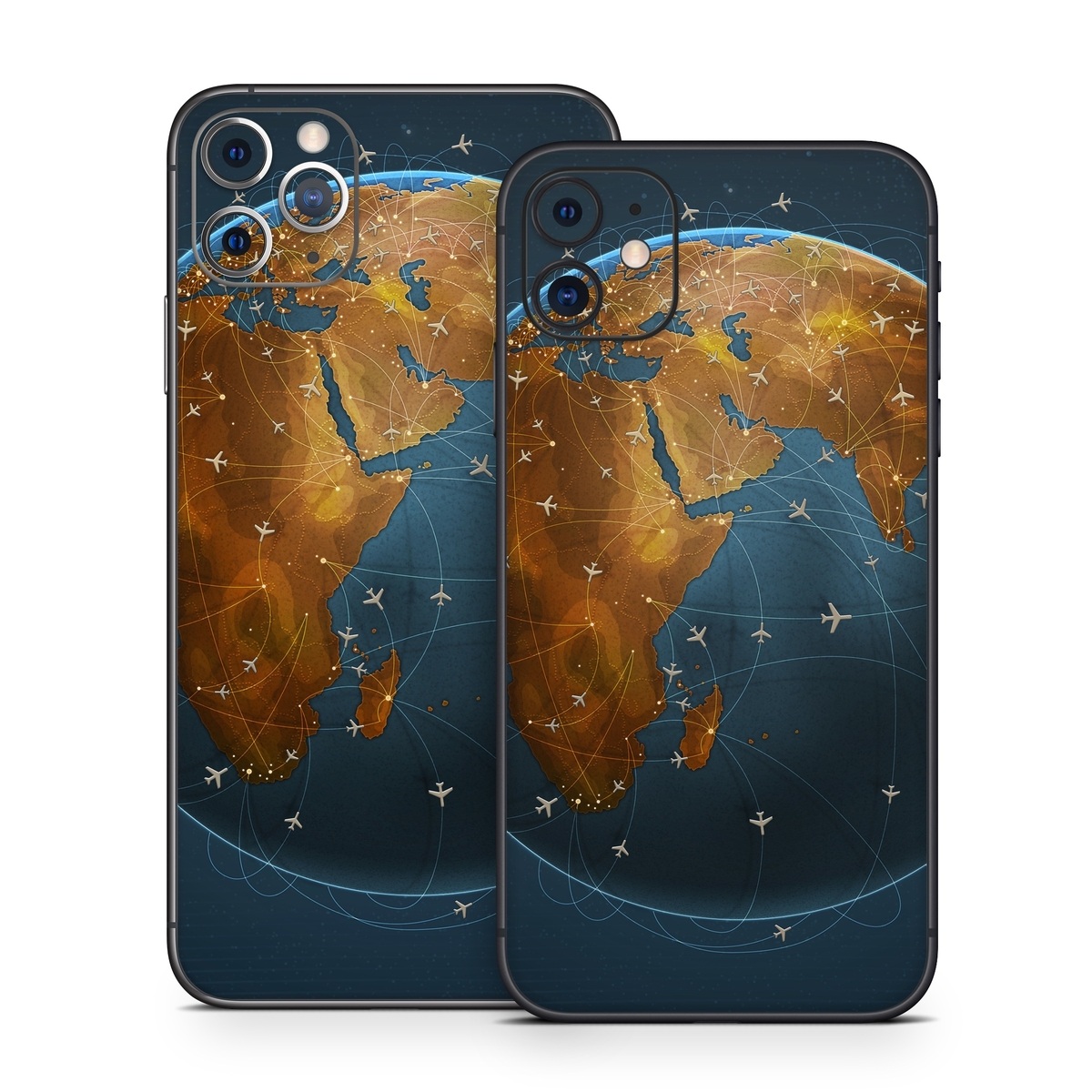 iPhone 11 Series Skin design of Planet, Earth, Astronomical object, World, Atmosphere, Globe, Space, Sky, Astronomy, Circle, with blue, yellow, brown colors