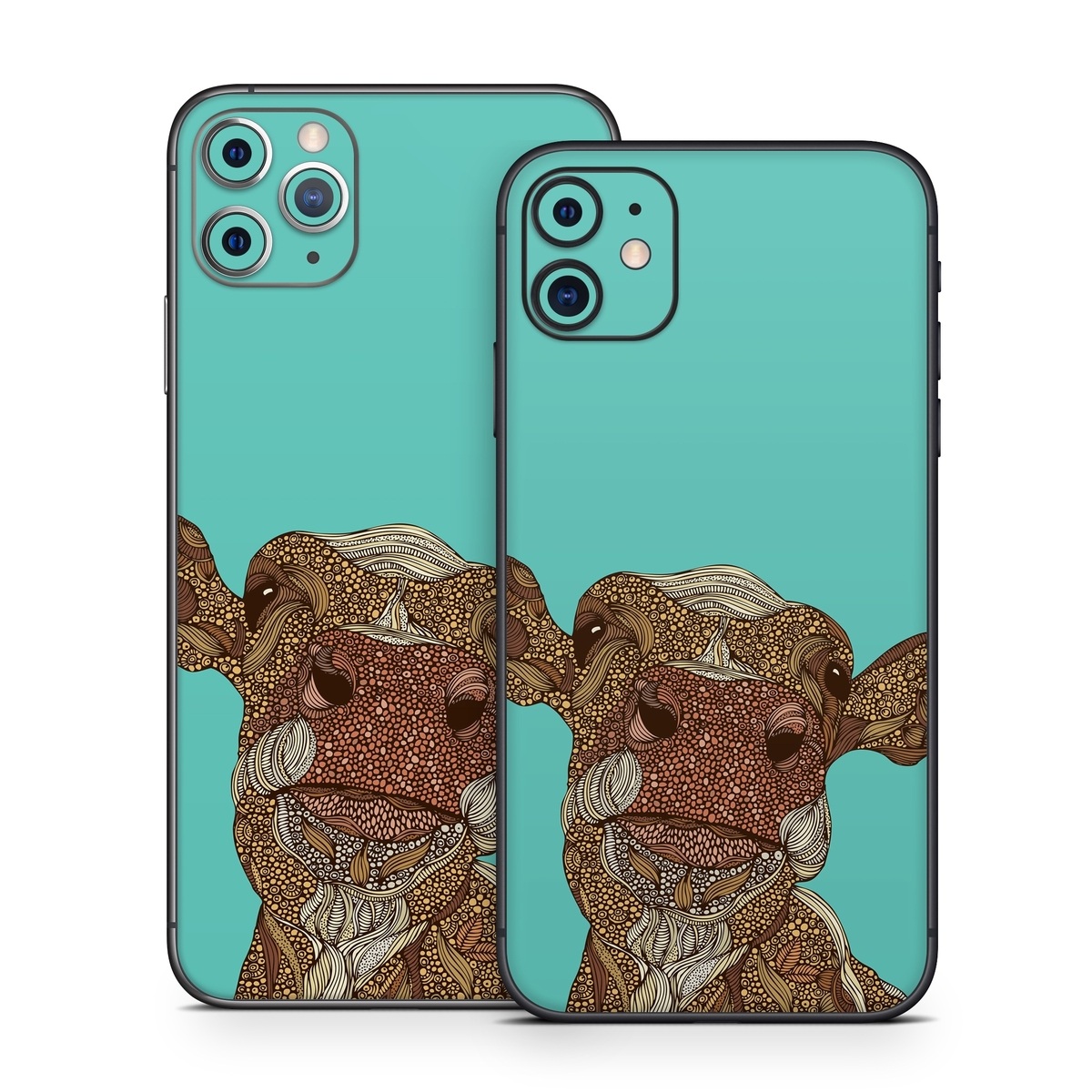 iPhone 11 Series Skin design of Head, Illustration, Art, Fictional character, with brown, green colors