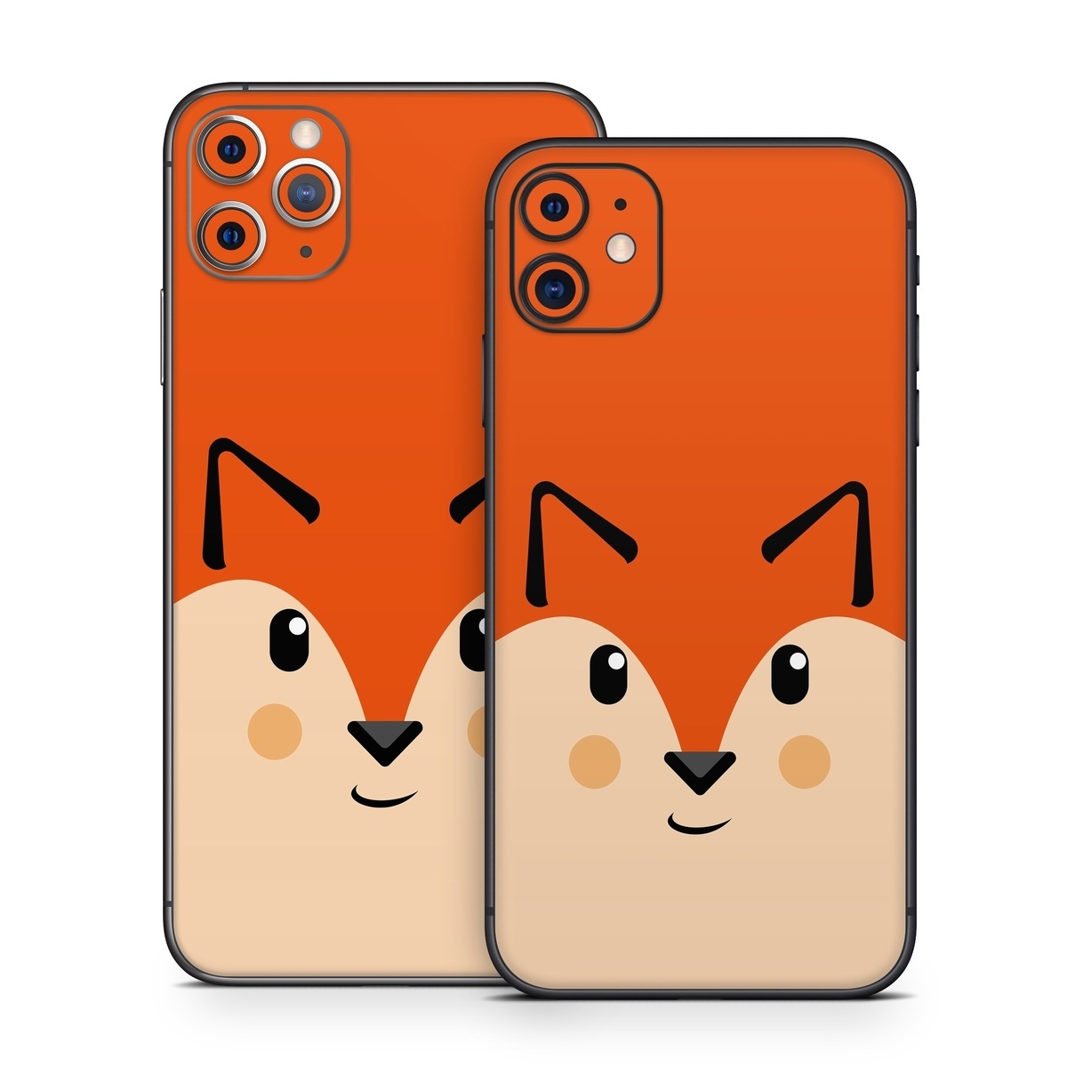 iPhone 11 Series Skin design of Cartoon, Animated cartoon, Nose, Snout, Illustration, Whiskers, Clip art, Hamster, Animation, Art, with black, red, yellow, orange colors