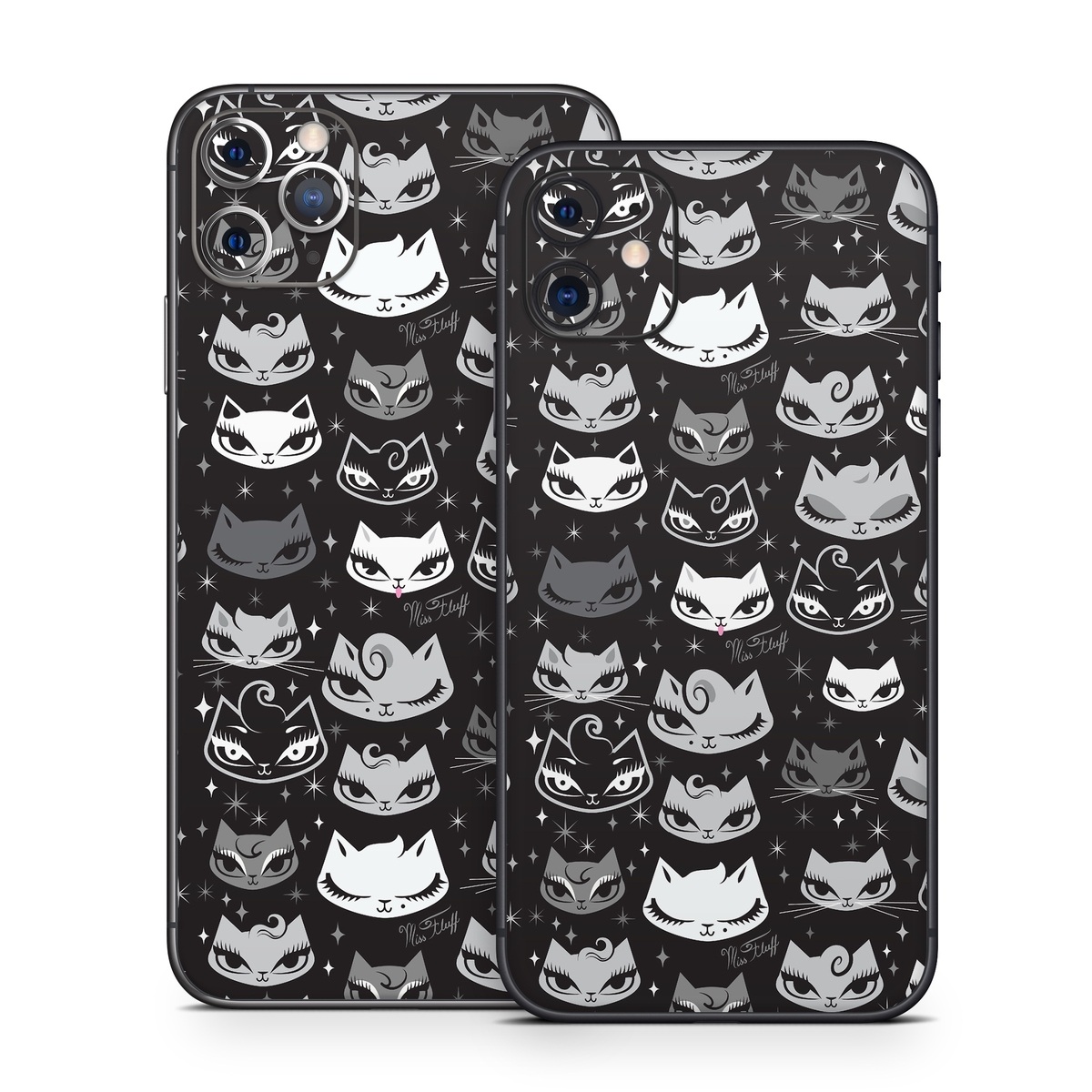 iPhone 11 Series Skin design of Pattern, Design, Headgear, Hat, Smile, Team, Crowd, with black, white, gray colors