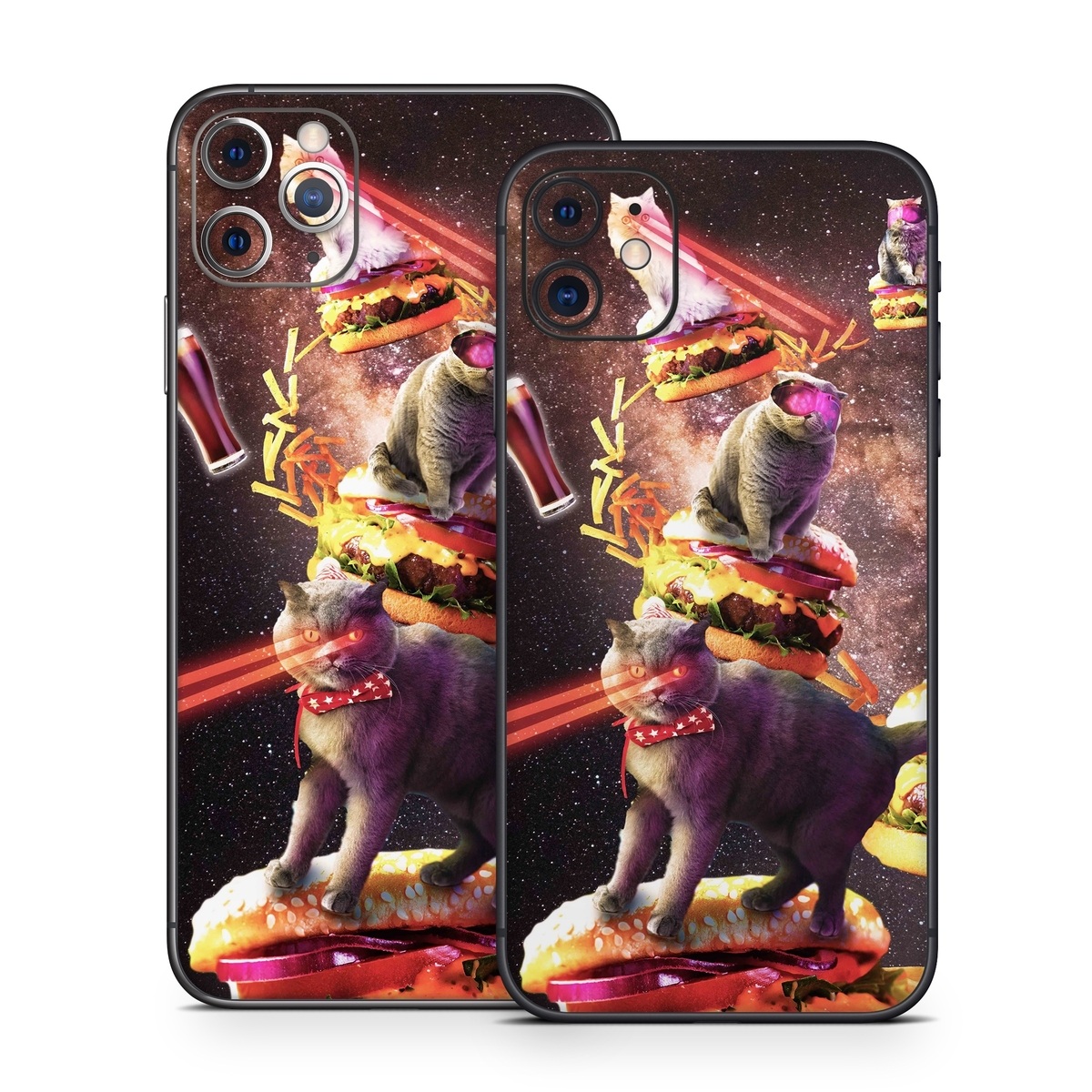 iPhone 11 Series Skin design of Circus, Performance, Event, Graphic design, Art, Illustration, Fictional character, with black, white, purple, brown, gray, yellow, green colors