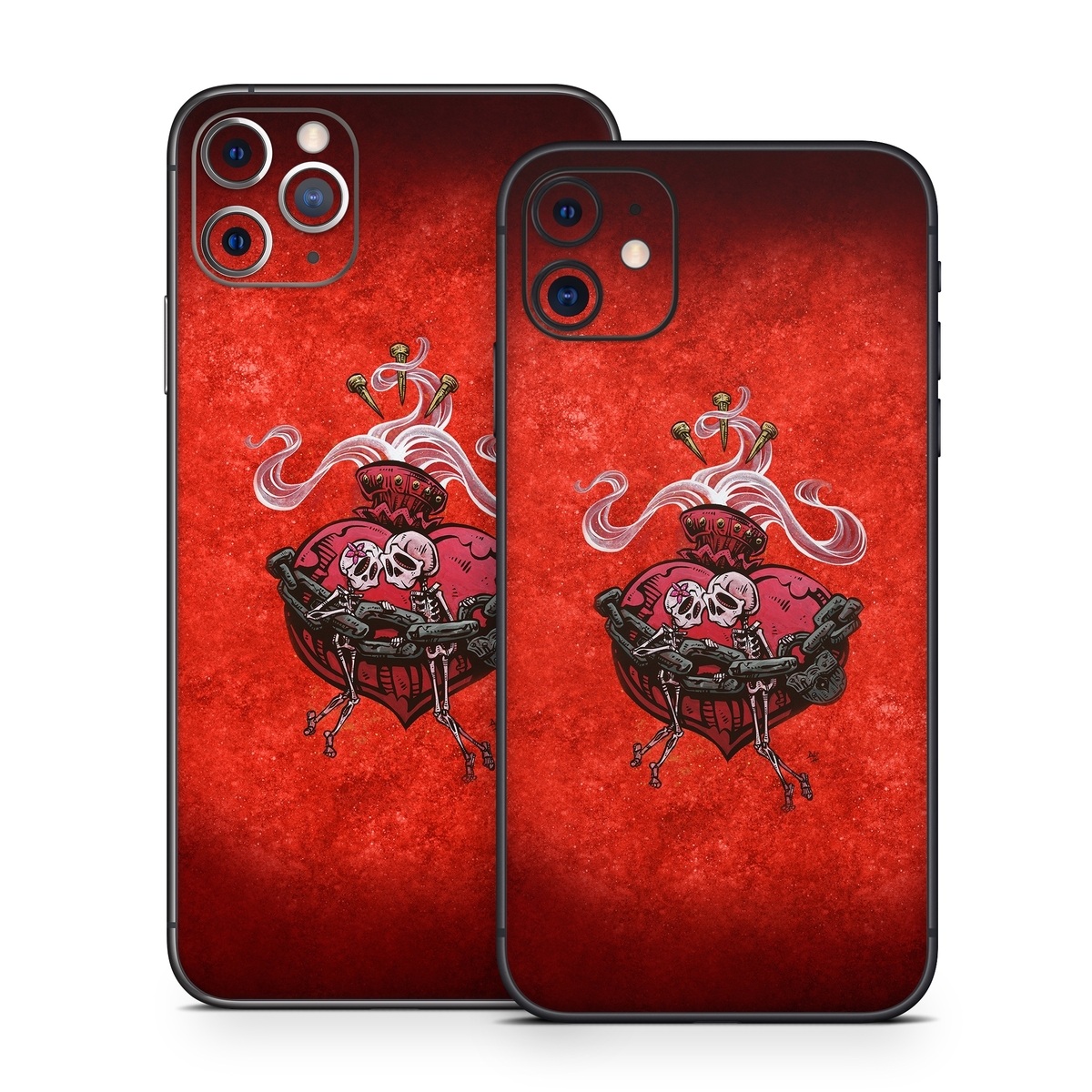 iPhone 11 Series Skin design of Orange, Art, Font, Sleeve, Tints and shades, Symbol, Pattern, Logo, Magenta, Graphics, with black, red, white, gray colors