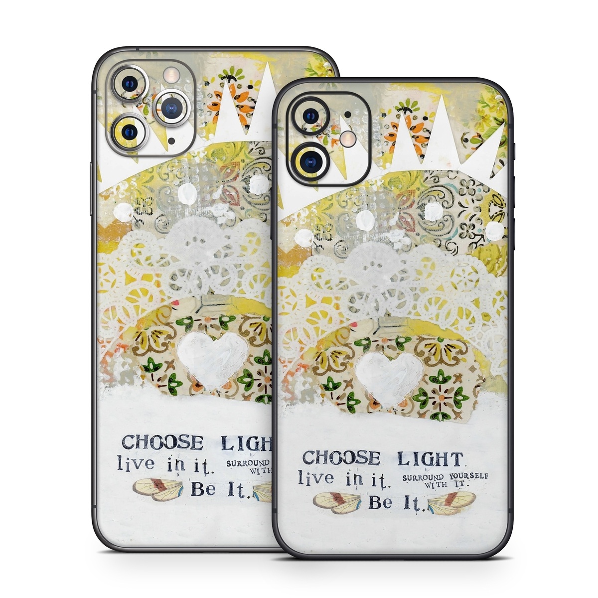 iPhone 11 Series Skin design of Font, Greeting card, with yellow, white, green, orange, red, black colors
