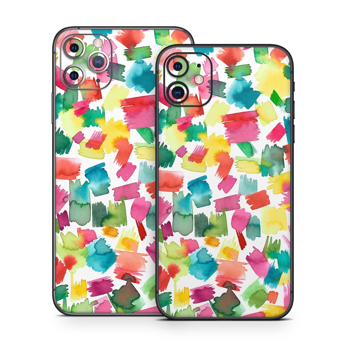 iPhone 11 Series Skin design of Colorfulness, Rectangle, Pattern, Art, Creative arts, Font, Circle, Tints and shades, Symmetry, Magenta, with white, red, pink, yellow, orange, green, blue colors