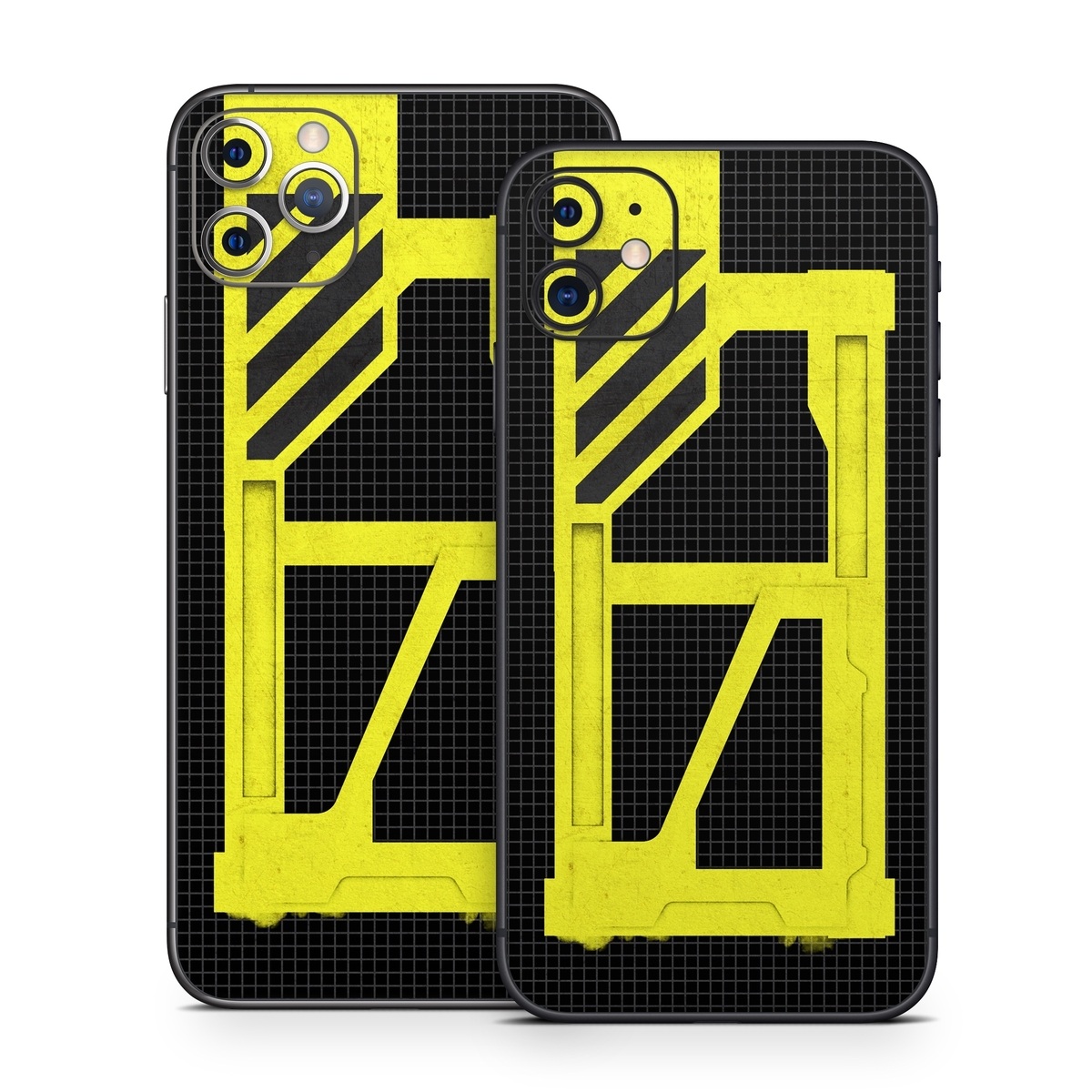 iPhone 11 Series Skin design of Yellow, Green, Font, Pattern, Graphic design, with black, yellow, gray, blue, green colors