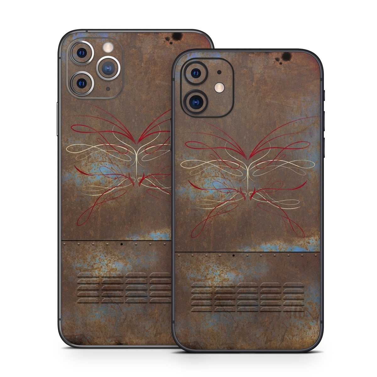 iPhone 11 Series Skin design of Line, Visual arts, Symmetry, Concrete, Tints and shades, Painting, Art, with blue, red, yellow, brown, black colors