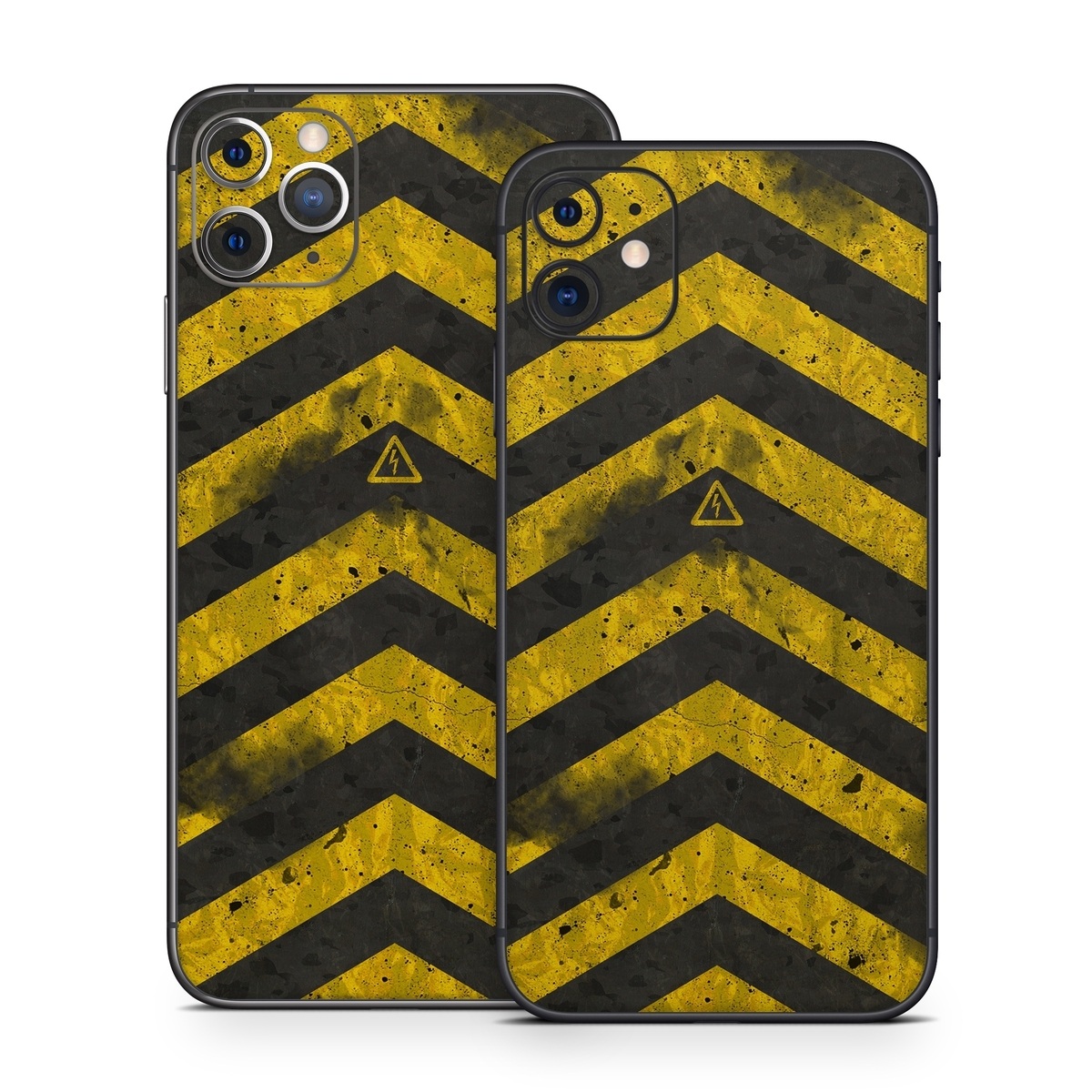iPhone 11 Series Skin design of Colorfulness, Road surface, Yellow, Rectangle, Asphalt, Font, Material property, Parallel, Tar, Tints and shades, with black, gray, yellow colors