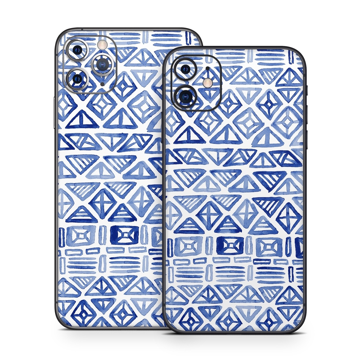 iPhone 11 Series Skin design of Pattern, Line, Design, Symmetry, Visual arts, Parallel, with white, blue colors